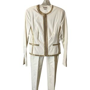 BRAND NEW!! Michael Kors Cream and Gold Suit Set